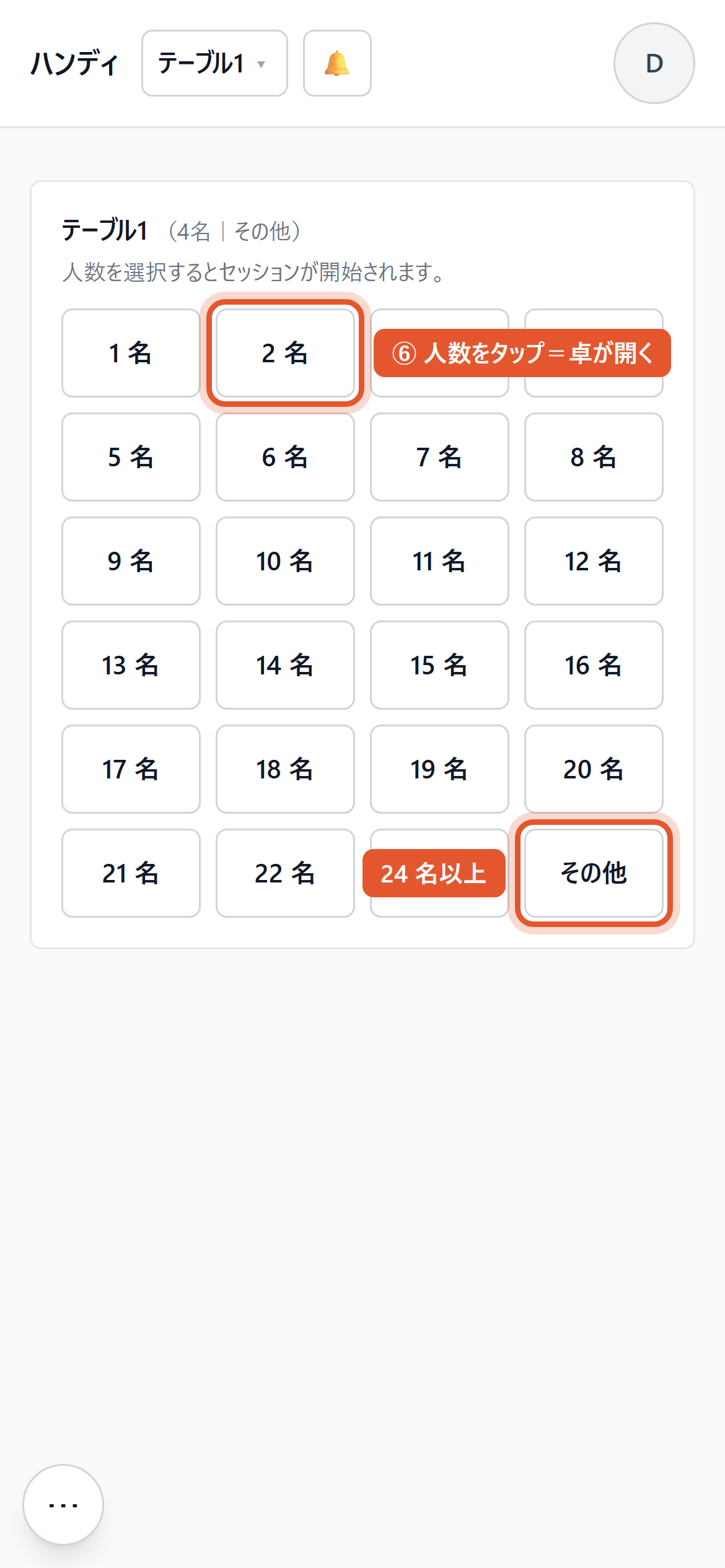 人数を選ぶ=受付開始
